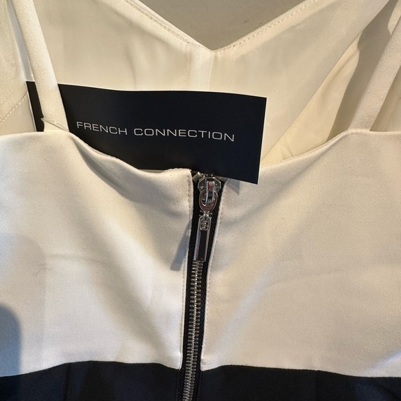 French Connection Black and White Strapless Dress - Picture 3 of 5